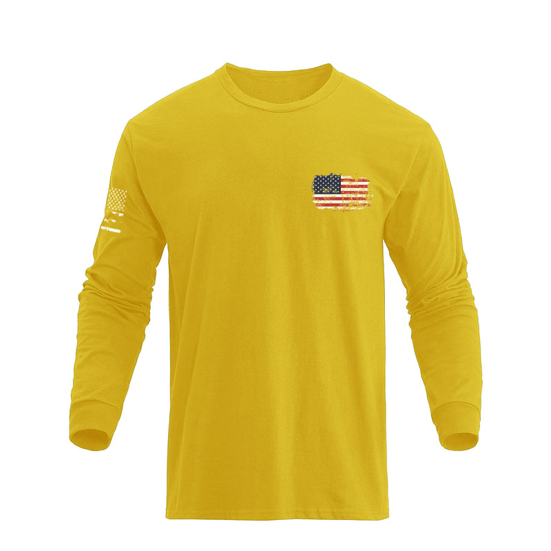 USA FLAG GRAPHIC LONG SLEEVE T-SHIRT